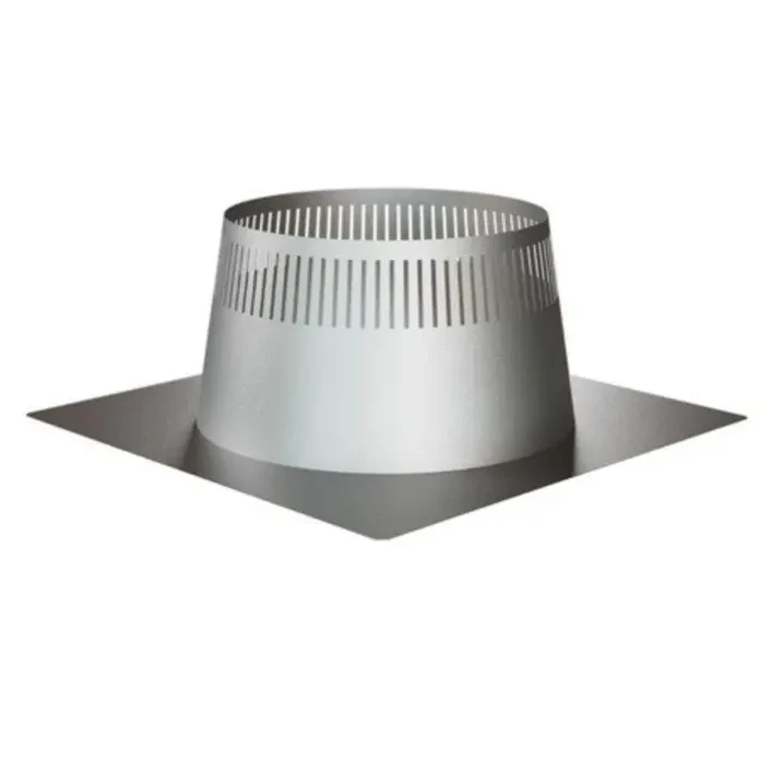 The DuraVent DuraTech LDC 10" Flat Ventilated Flashing is a high-quality all-fuel chimney flashing piece built for the DuraTech LDC double-wall chimney line. It's suited to factory-built fireplaces, large masonry fireplaces, and vented non-condensing heating appliances, providing a tight, weather-resistant seal.