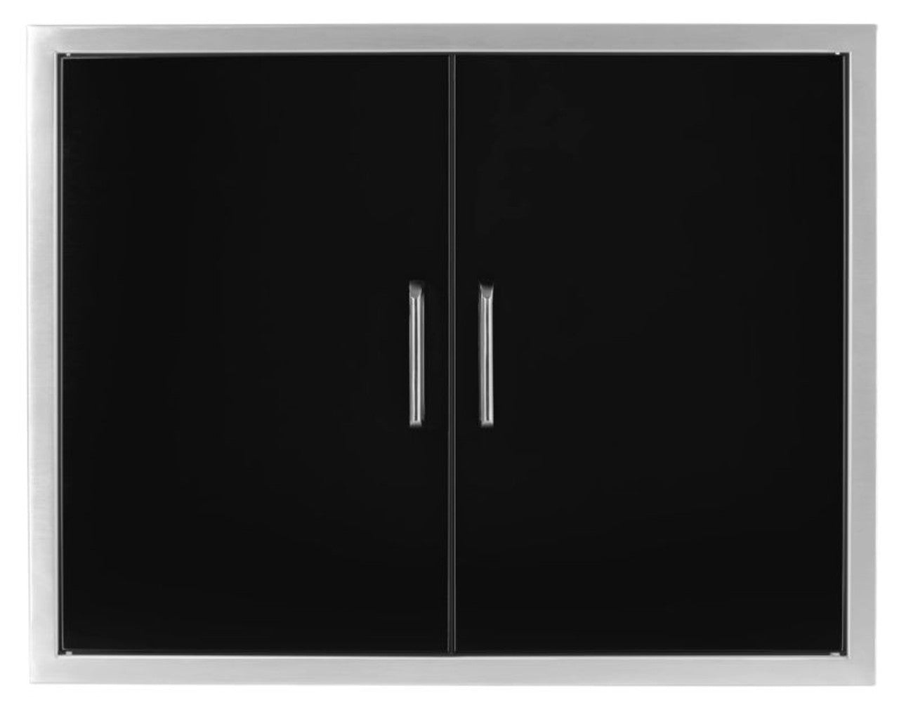 Wildfire Double Door 30"x24" - Black Stainless Steel