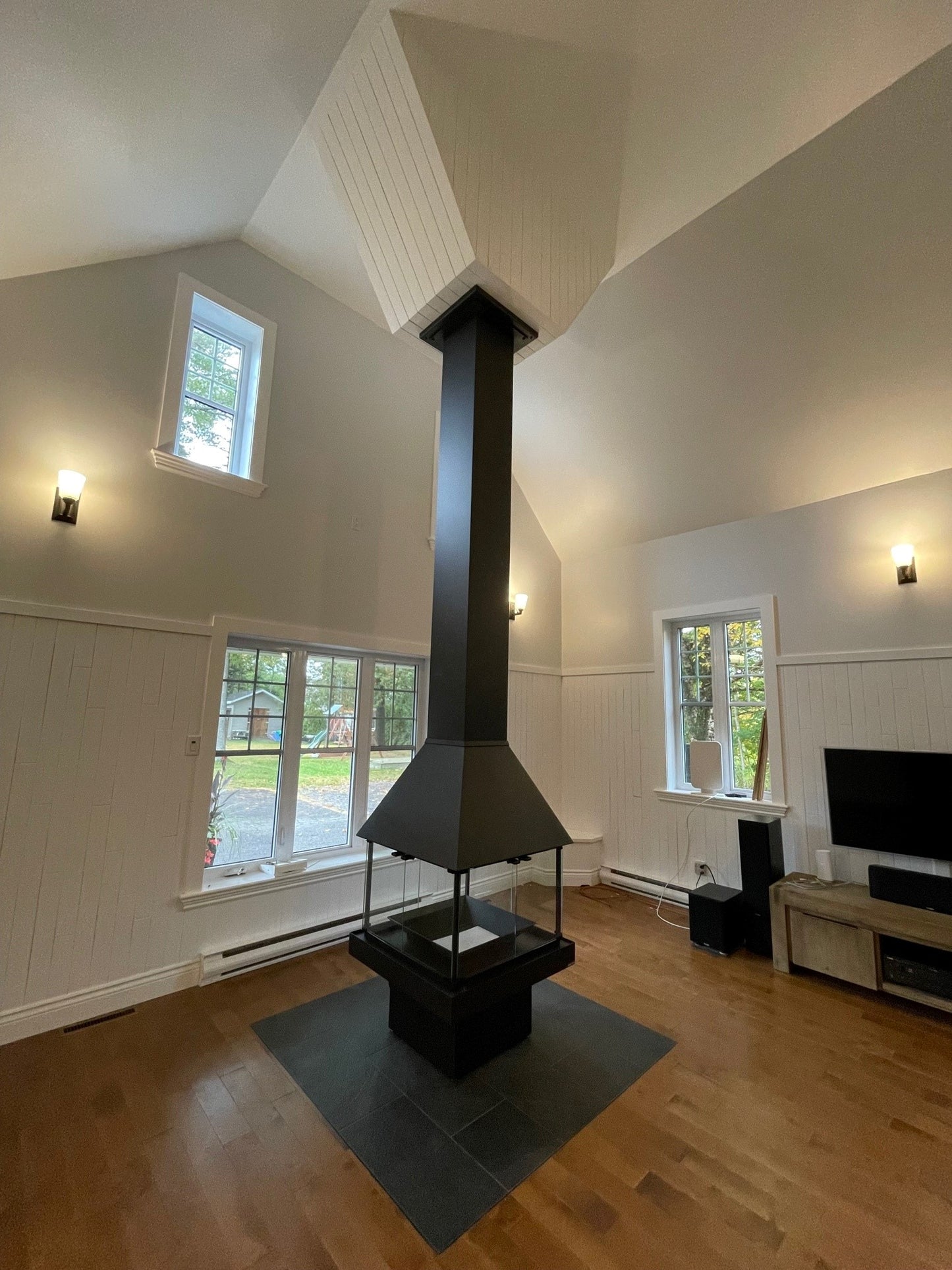 customize 9000 series Don-Bar indoor Central Fireplace