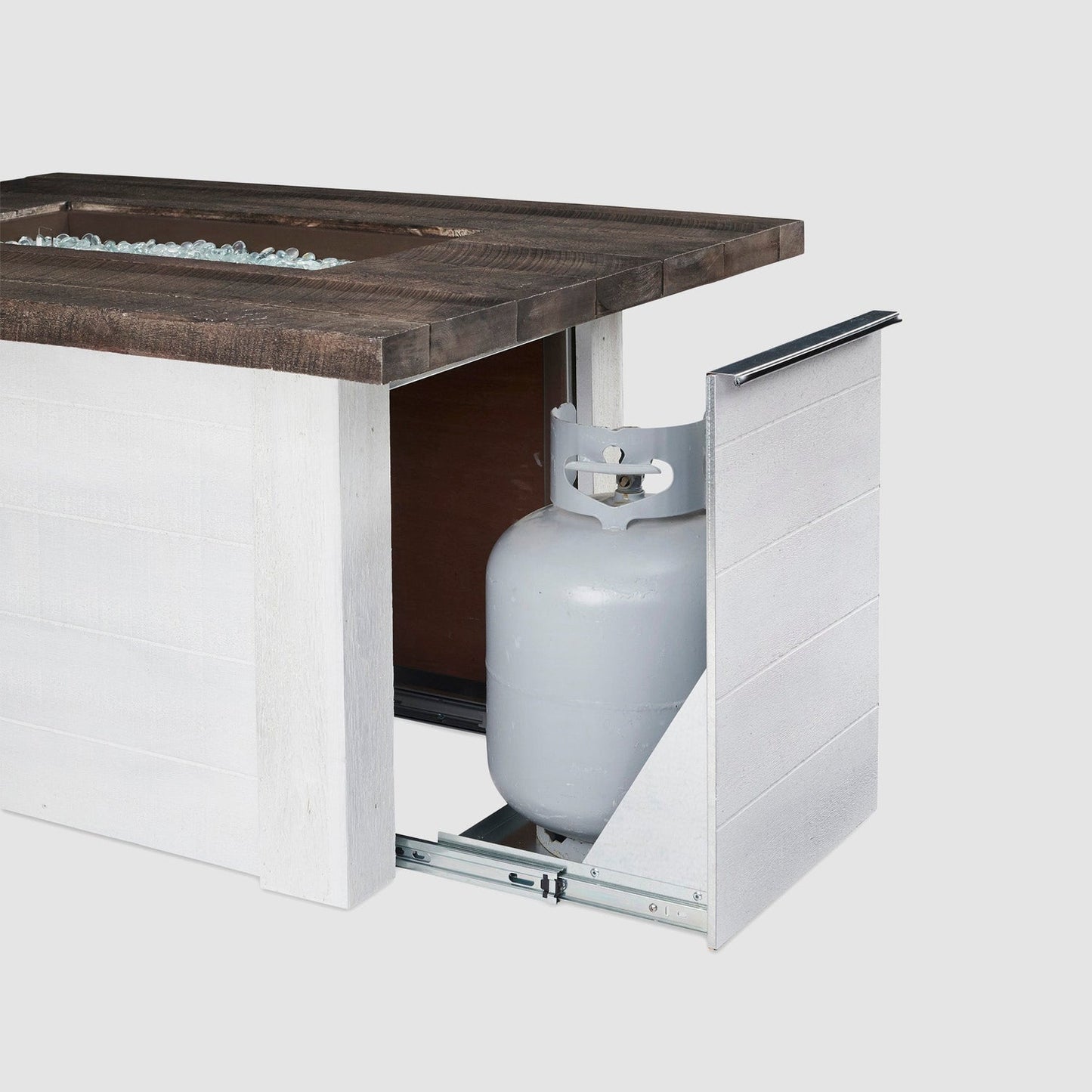 Alcott, Rectangular Gas Fire Pit Table, 48" Fire Pit Table, Pit Table