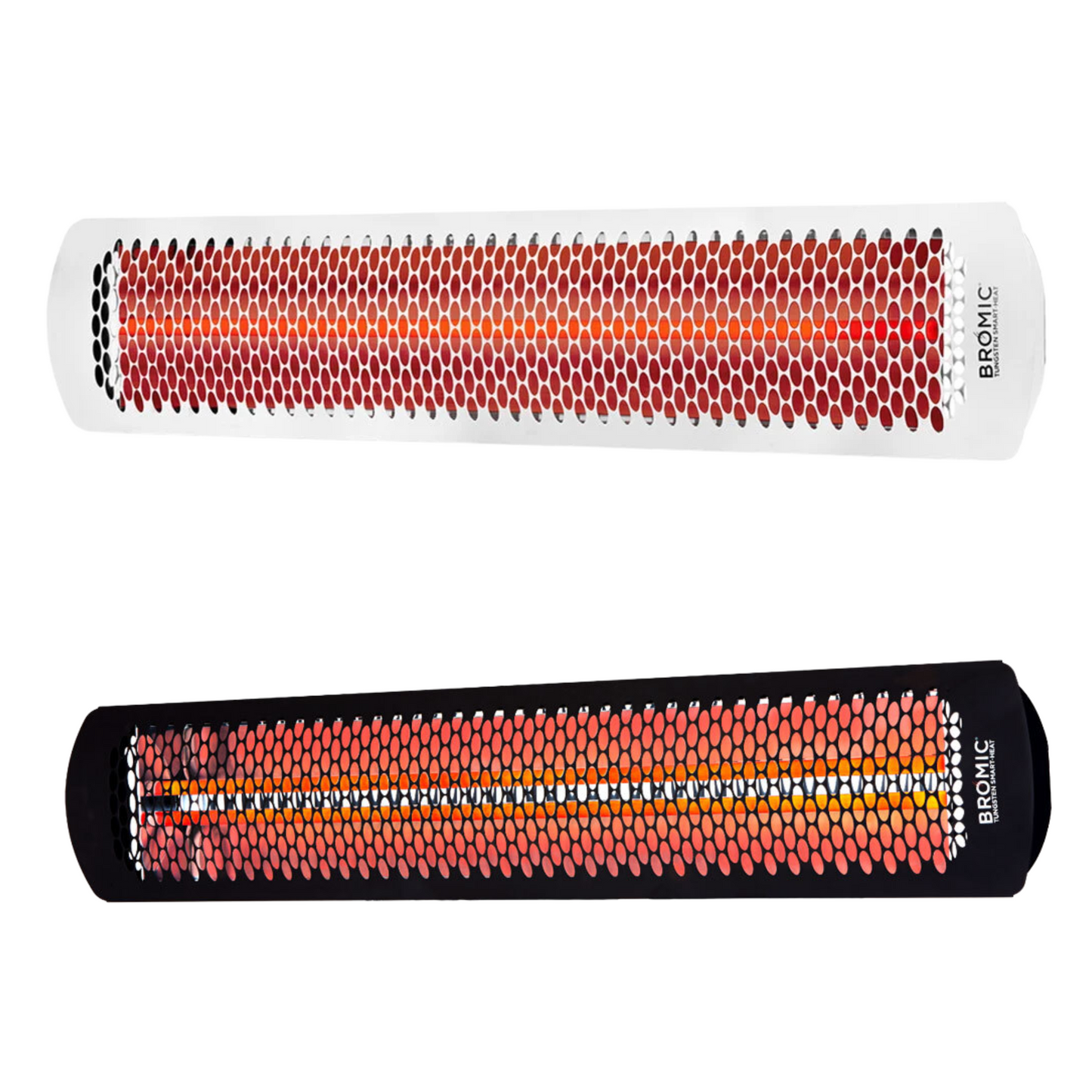 Front view 4000W black and white
color bromic tungsten smart-heat electric heater