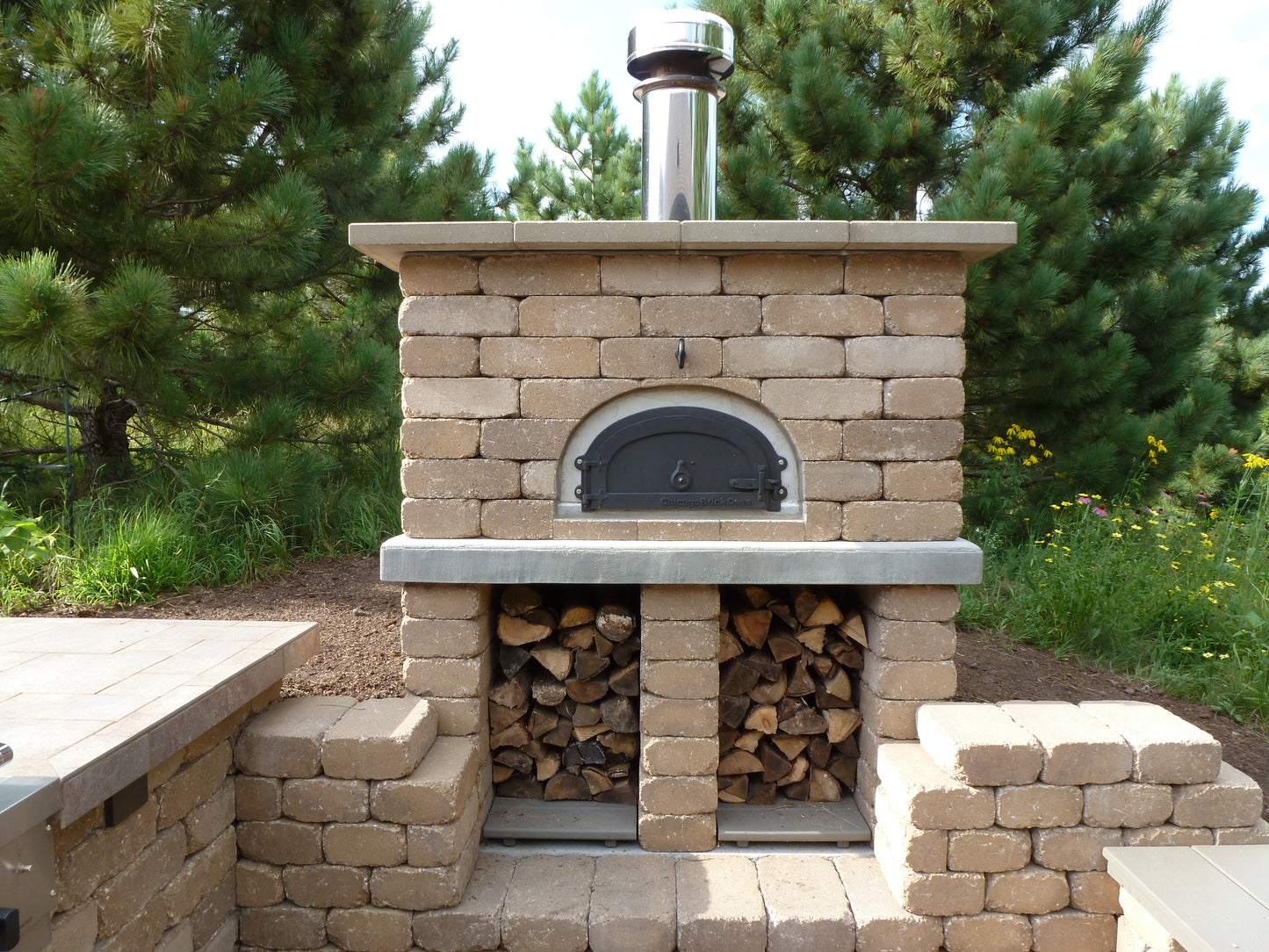 Chicago Brick Oven: CBO-500 DIY Wood Fired Build-In Pizza Oven Kit - 27" X 22" COOKING SURFACE