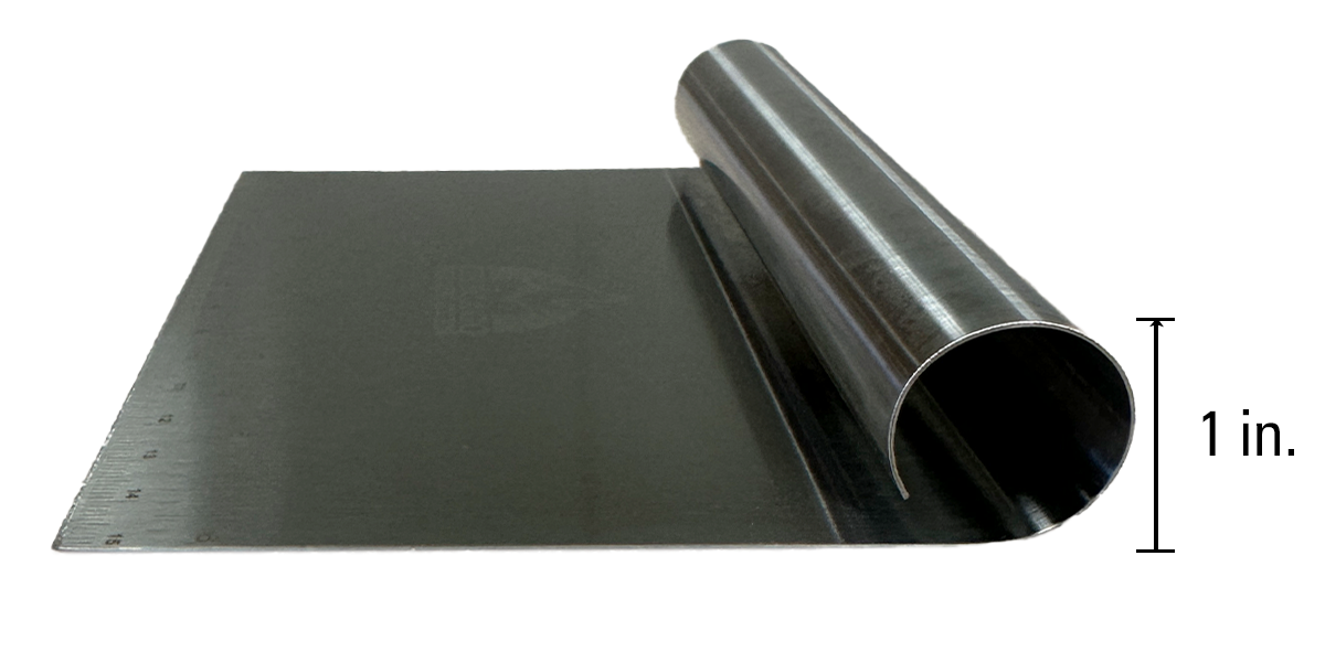 CHICAGO BRICK OVEN 6" X 4 1/2" STAINLESS STEEL DOUGH CUTTER / SCRAPER