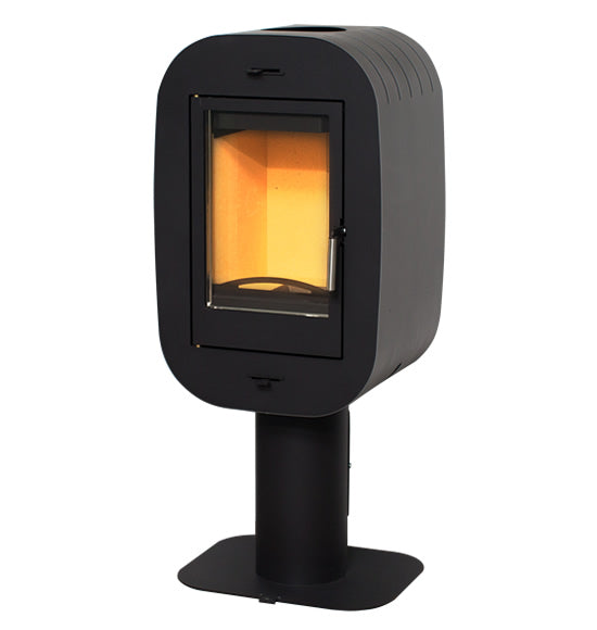 The KFD Lidia stands out with impressive features. Its 45 inches tall, 19 inches wide, and 16 inch deep and can heat spans 2150 sqft and boasts 69,000 BTU power. This stove is very efficient, with a 80% rating. It's also environmentally friendly, meeting clean air standards. Seeking warmth? This wood-burning stove confidently delivers with a 15 kW output.
Specific Dimensions - Height 45.9" Width 19.3" Depth 16.2" 