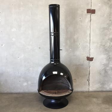 Gloss Black Malm Fireplace Drum Style