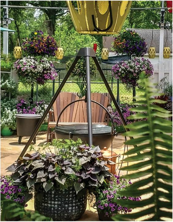 Used in the garden, the Cow Cauldron is able to be moved anywhere - because it will not heat up the ground under it, move it to have a fire anywhere you please. Cowboy Cauldron the Wrangle 36": can be a grill can be a patio heater and is a beautiful piece of art work