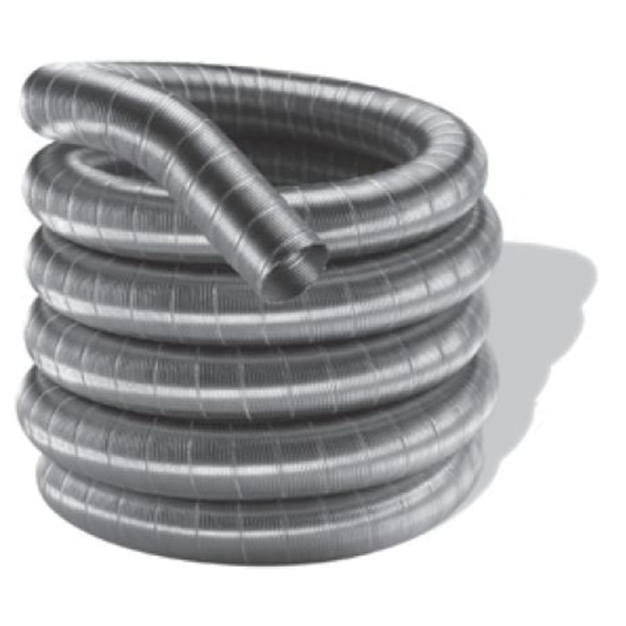 Duravent Duraflex Flexible Liner Chimney Pipe - Single Wall, Stainless Steel, Flex Pipe Length