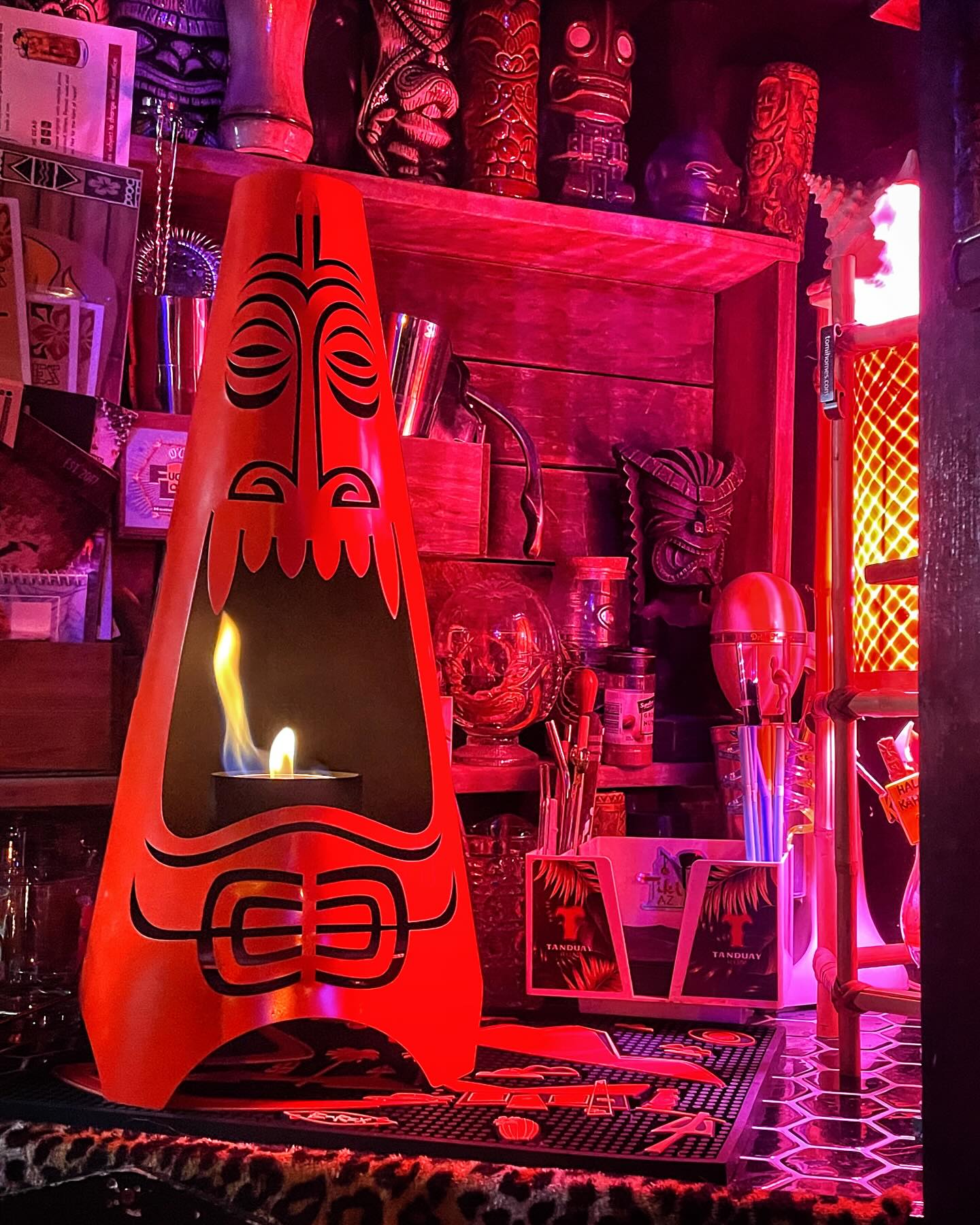 Modfire SHAG Series Mini-Tiki Fireplace - "Limited Edition" Tikifire Modern Fireplace