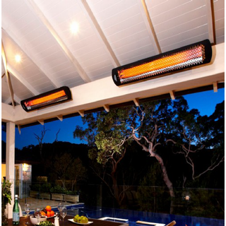 Outdoor pool Hanged 6000W black bromic tungsten smart-heat electric heater