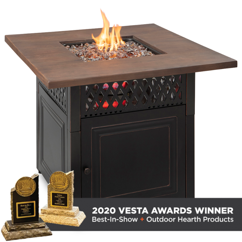 Award Winning Donovan by Endless Summer DUAL HEAT TYPE 30,000 BTU LP Gas Fire Table