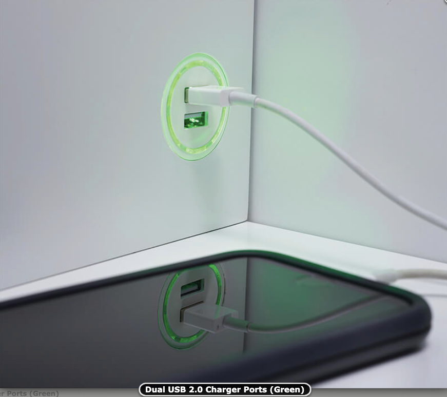 it has an AC USB Charger for your phone