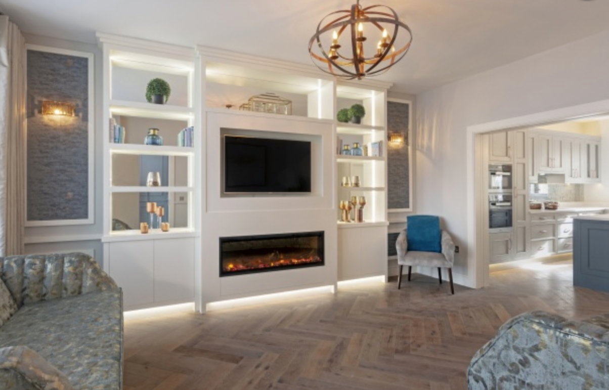 Stylish Linear Electric Fireplace