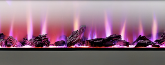 Napoleon® NEFBD50HE CLEARion 50-Inch Built-In See-Through Electric Fireplace with Logs, Crystal Media & Remote