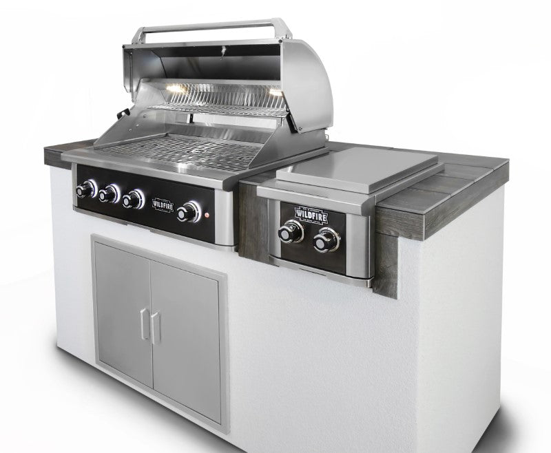 Wildfire Ranch Pro, Gas Grill, 304 Stainless Steel, Grill Gas, Burner, Griddle, Power Burner