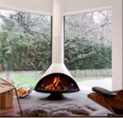 White MCM Electric Fireplace for a nook, bedroom or living room. Mixed with the Napoleon Electric fireplace Low heat more for the ambiance. Indoor Electric fireplace is perfect for heating your home