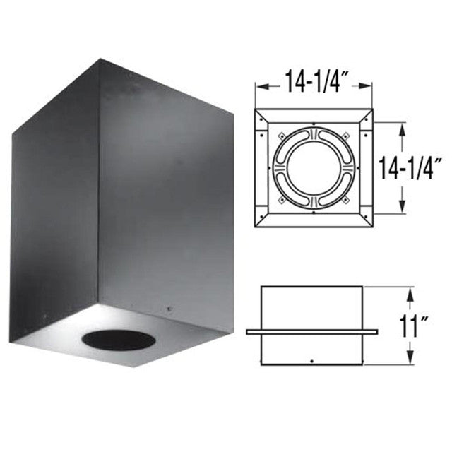 DuraVent 8DT-CS DuraTech Square Ceiling Support Box, 8-Inch Diameter 8DT-cs11