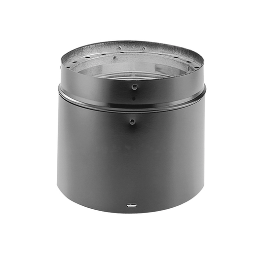 8" x 6" DVL Double-Wall Adjustable Black Stove Pipe