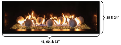 Summit linear fireplace dimension