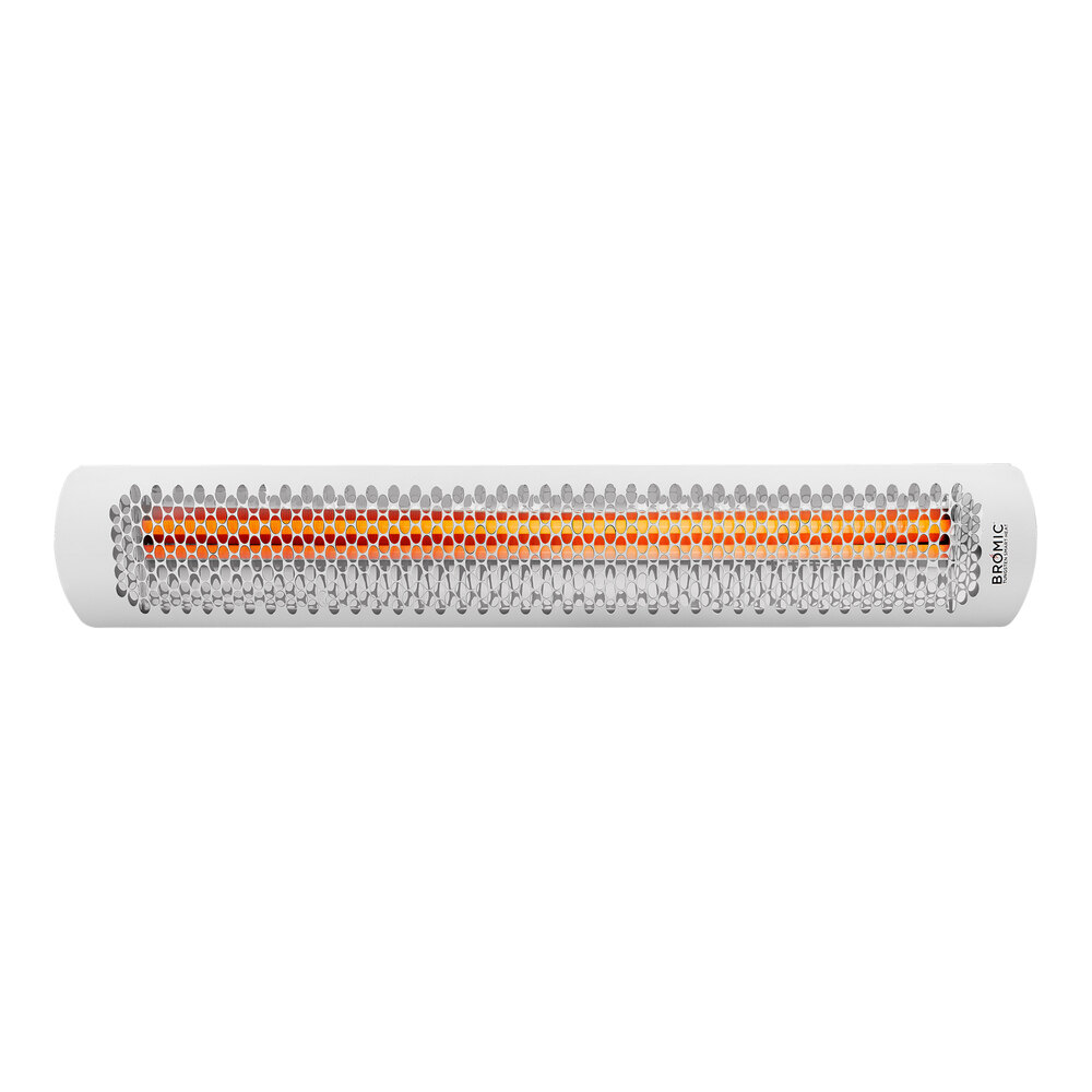 Front view 4000W white color bromic tungsten smart-heat electric heater