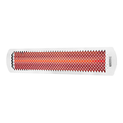 Front view 4000W white color bromic tungsten smart-heat electric heater