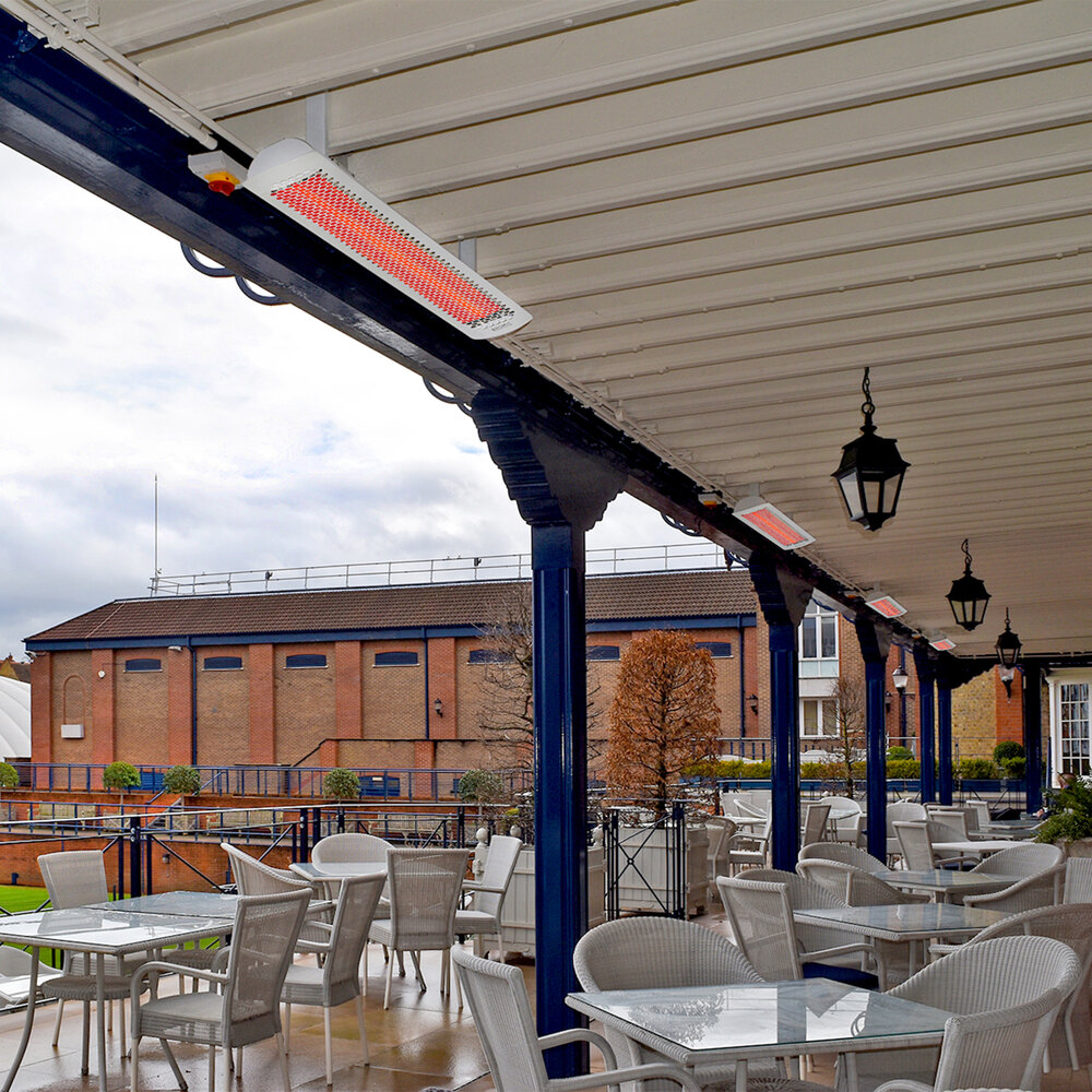 Outdoor restaurant ceiling hanged 4000W white color bromic tungsten smart-heat electric heater