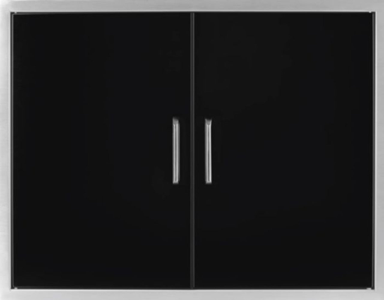 Wildfire Double Door 38" X 24" - Black Stainless Steel