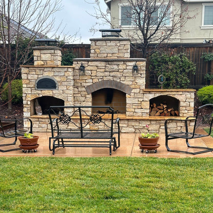 Chicago Brick Oven: CBO-500 DIY Wood Fired Build-In Pizza Oven Kit - 27" X 22" COOKING SURFACE
