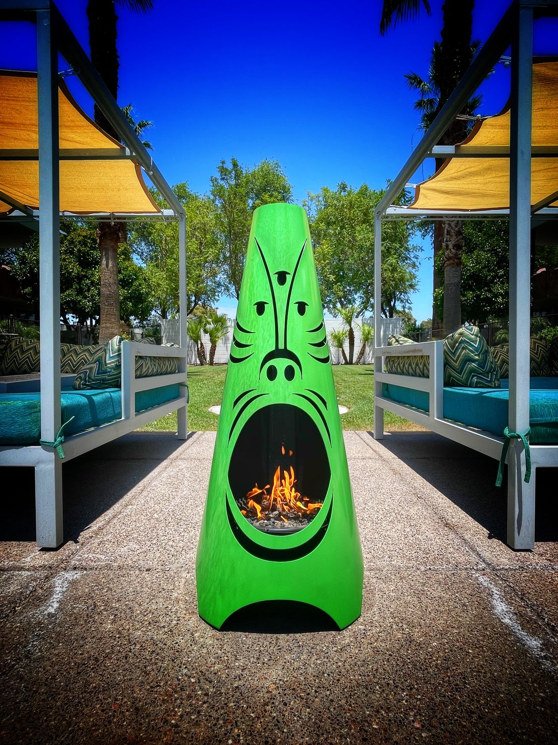 Modfire SHAG series TikiFire - 48" Vibrant Colors Outdoor Firepits