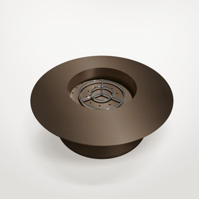 inside view of chocolate color 40" ultrafire - Outdoor fireplace