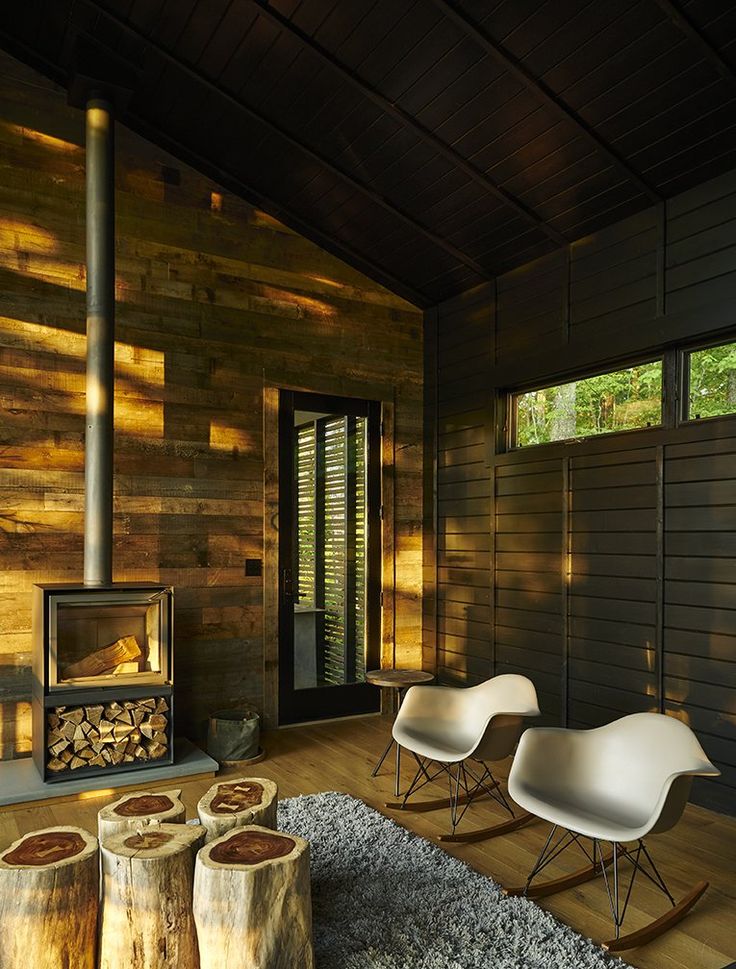 Grey Stuv 16-H model wood burning stove outdoor