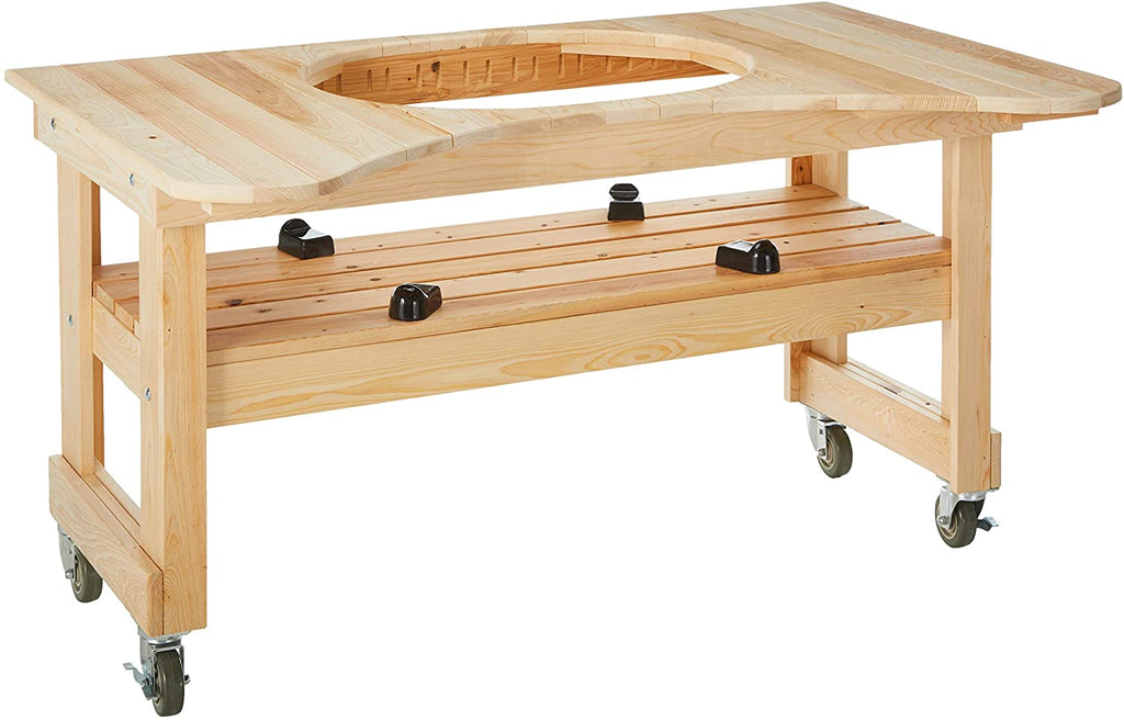 Smokey Mountain, Fireplaces, Primo, Grills, Outdoor Living, Burner, Fire, Primo Ceramic, Grill Head, XL 400, Kamado Grill, Cypress, Table 