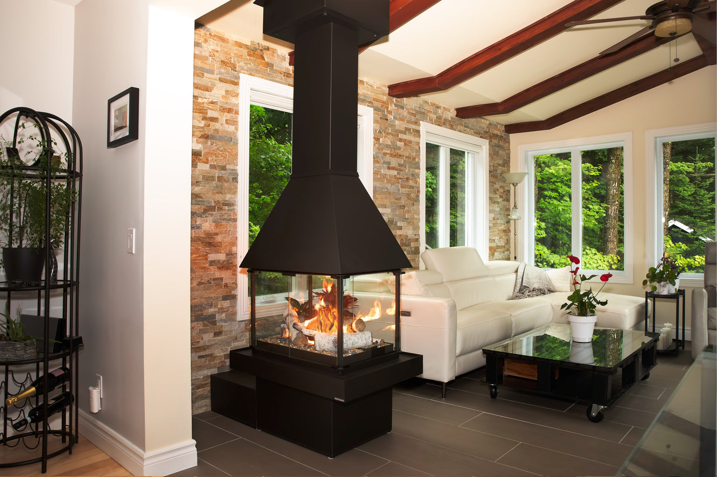 Matte Black Gas Burning Don bar 9200 series Fireplace in a Modern living room mid century modern sleek Scandinavian all glass custom designed see through round fireplace Malm Style Carousel Style Focus fireplace floating fireplace UFO style floating overing see through round all glass fish tank Malm MCM For a high-end, architectural piece like the Don-Bar 9200 Series, your SEO strategy needs to target luxury homeowners and designers who are searching for "statement" heating. Malm Carousel or Focus Ergo 