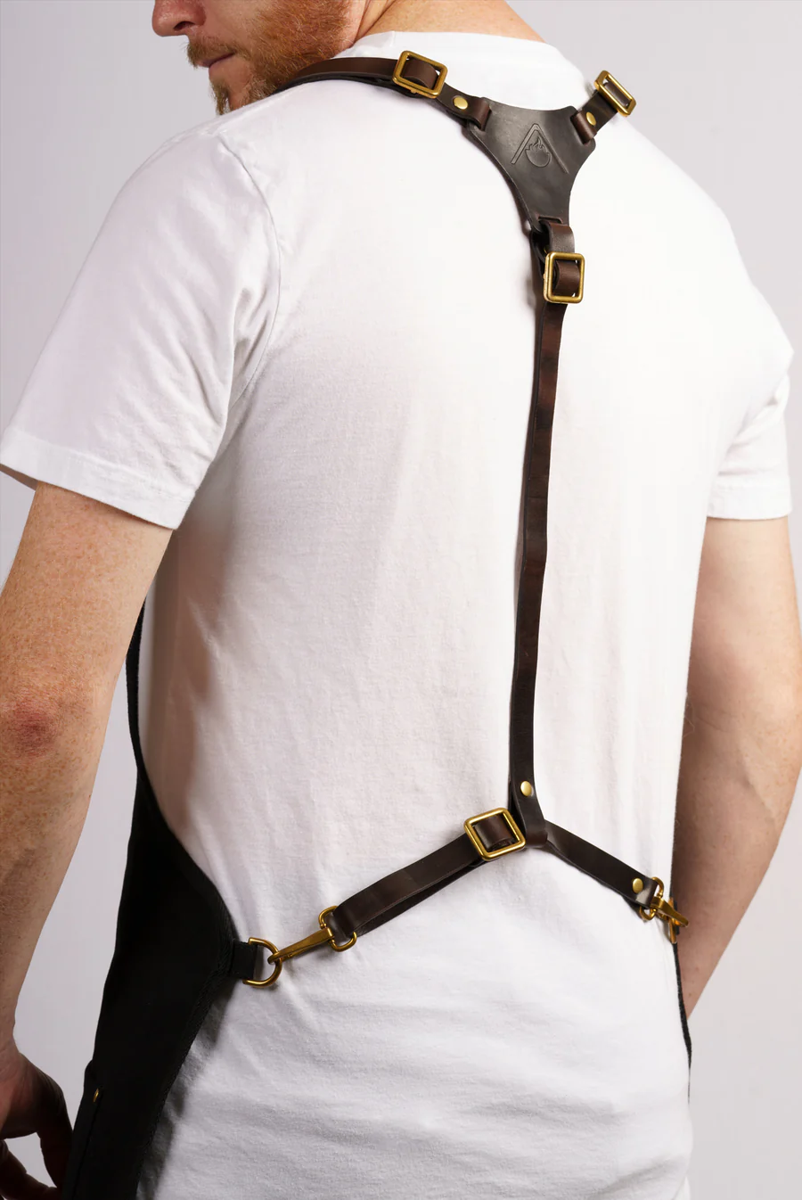 Cowboy Cauldron Best Barbecue Apron for Outdoor Cooks - Genuine Leather Yoke, High-Quality BBQ Apron Shift Weight Off Neck