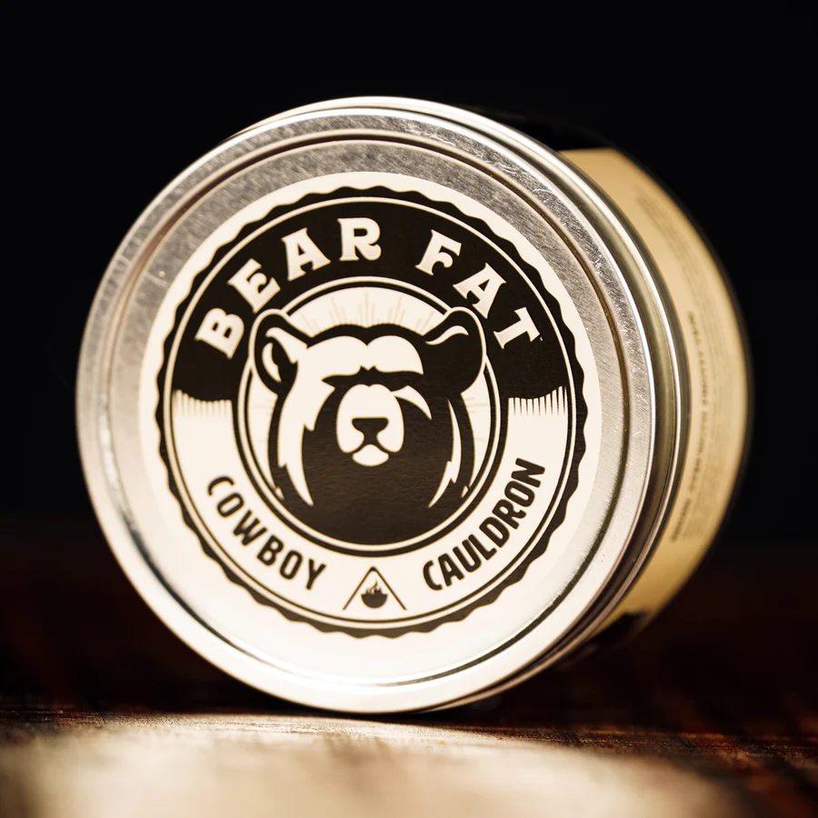Bear Fat Cauldron Protector - 100% Natural 1-Pint Canister for Blacksmith Craft & Patina Restoration