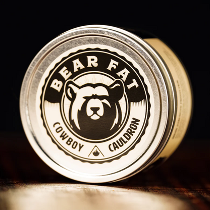 Bear Fat Cauldron Protector - 100% Natural 1-Pint Canister for Blacksmith Craft & Patina Restoration