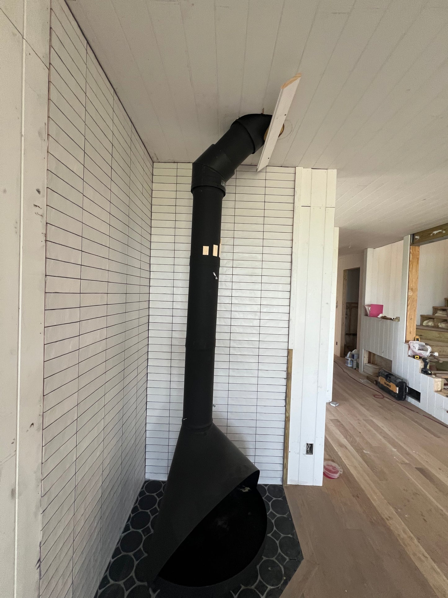 Malm 38” Matte Black Zircon Freestanding Wood Burning Fireplace