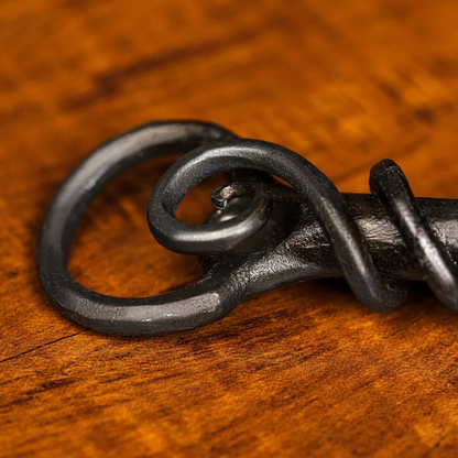 Cowboy Cauldron Bottle Opener – Handcrafted by Skilled Blacksmiths | Functional Art with Leather Lanyard