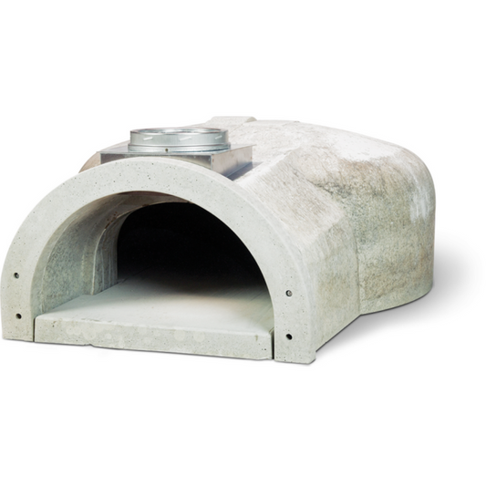 Brick outdoor Wood-fired pizza oven DIY KIT with wood storage on a patio outdoor kitchen setup ready to make your perfect outdoor kitchen. CBO 1000 wood fired Pizza Oven, natural gas pizza oven, DIY pizza oven kit, residential countertop pizza oven, Chicago Brick Oven, backyard pizza oven, outdoor kitchen pizza oven, hybrid pizza oven for home. Alfa Pizza Oven 3 pizze but better made in America, Wood Burning oven -Ooni Gozney