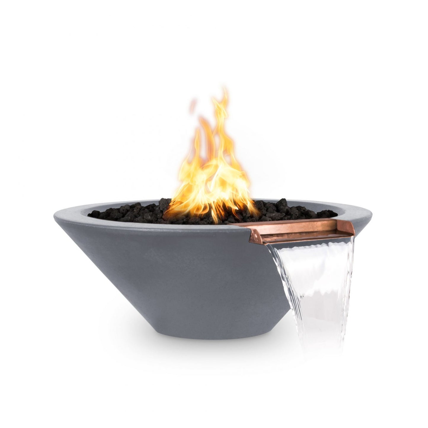 Cazo GFRC Concrete Round Fire and Water Bowl