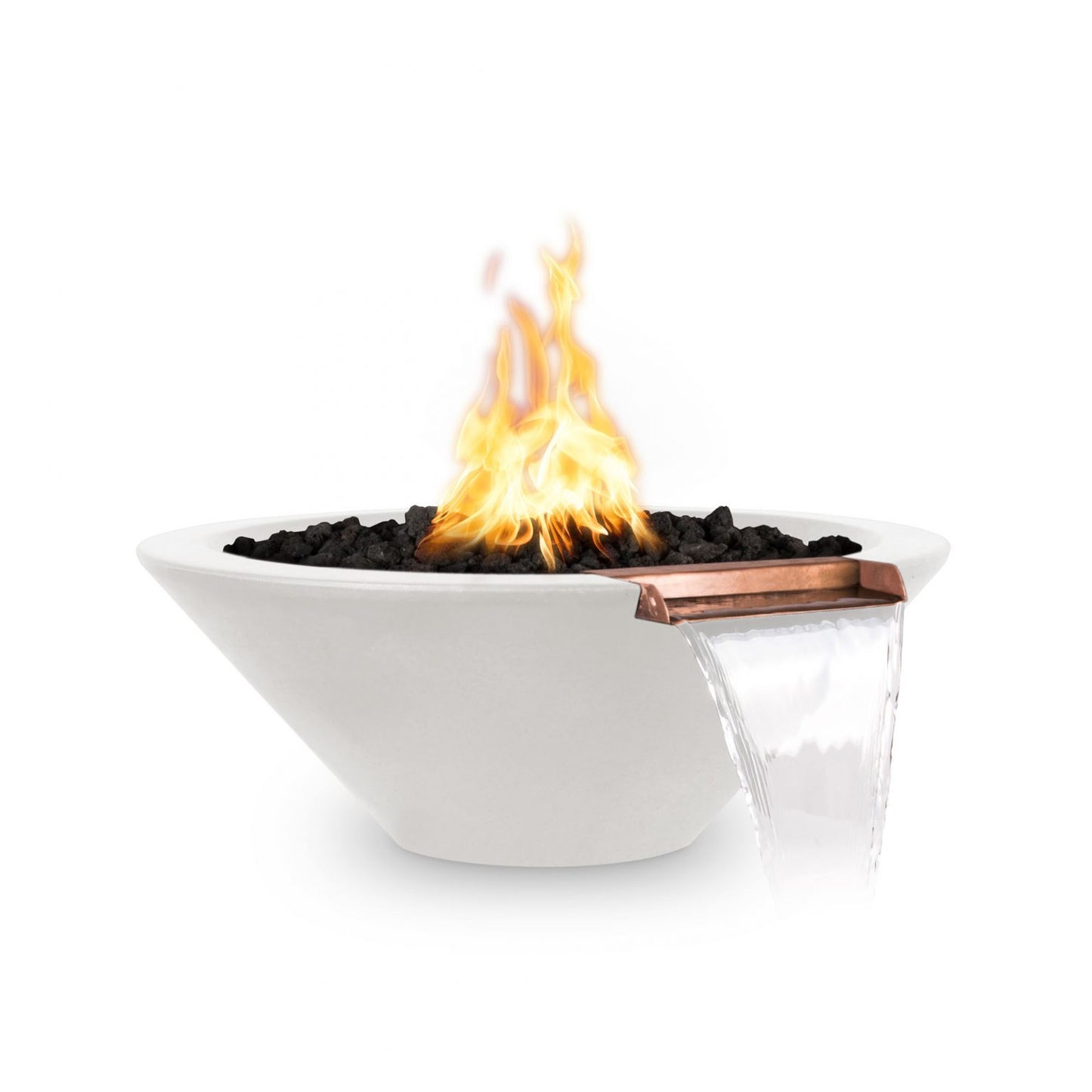 Cazo GFRC Concrete Round Fire and Water Bowl