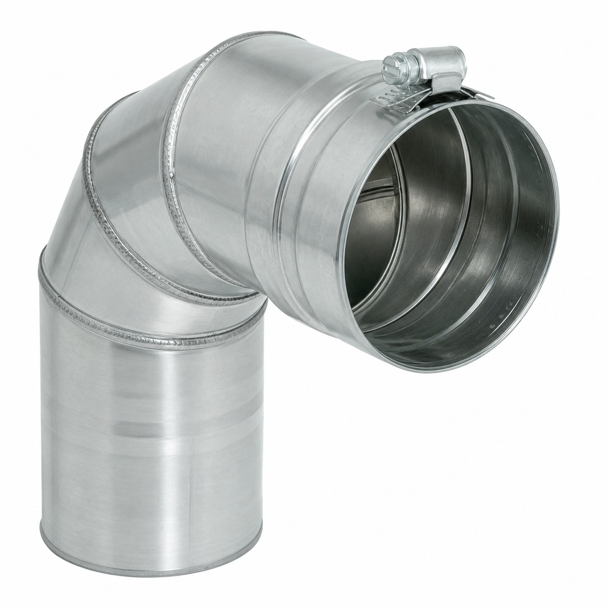Duravent FasNSeal Stainless Elbow Gas Vent Pipe - Single Wall