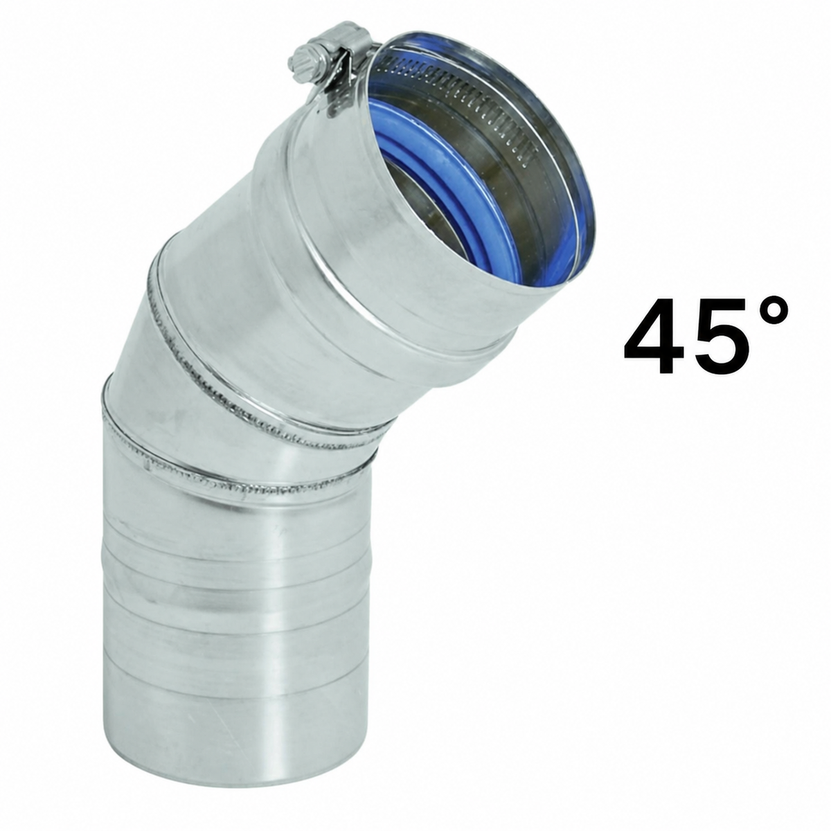 Duravent FasNSeal Stainless Elbow Gas Vent Pipe - Single Wall