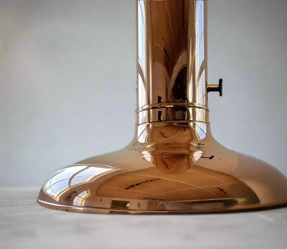 Copper Mid Century Modern Fireplace Lid for the Malm Fire Drum 2 Copper Hood Vent MCM Stylish Fancy Fireplace