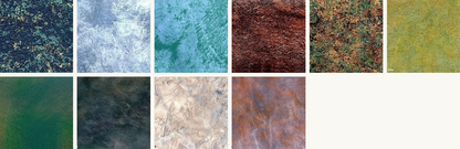 Grid of various textured color swatches