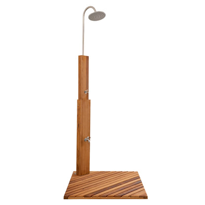 Hemlock Wood Outdoor Shower by Redwood Outdoors
