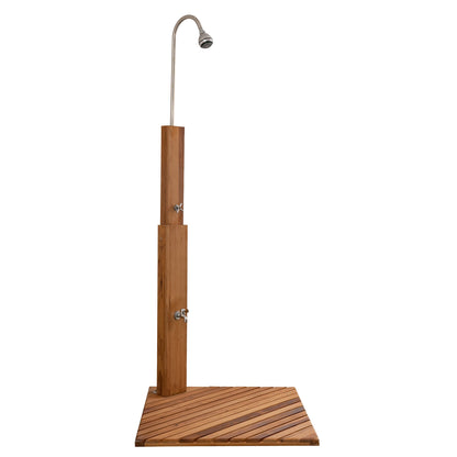 Hemlock Wood Outdoor Shower by Redwood Outdoors