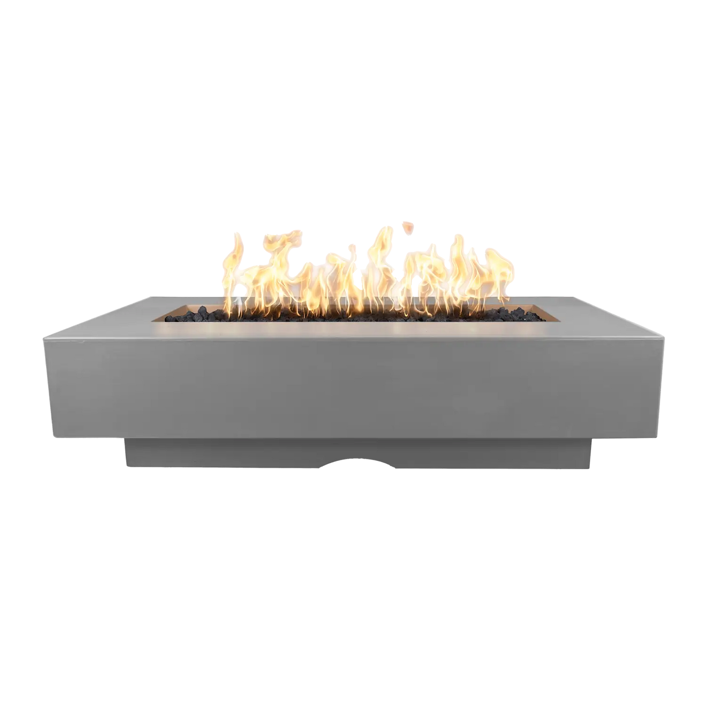 Del Mar GFRC Concrete Rectangle Natural Gas Fire Pit Table