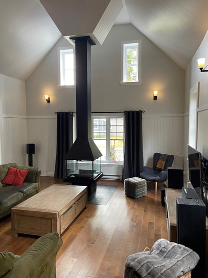 customize 9000 series Don-Bar indoor Central Fireplace