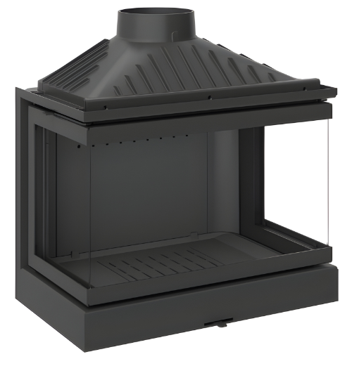 Dorako ECO MAX 7 3-Sided Glass Wood Stove - Handmade Fireplace Insert