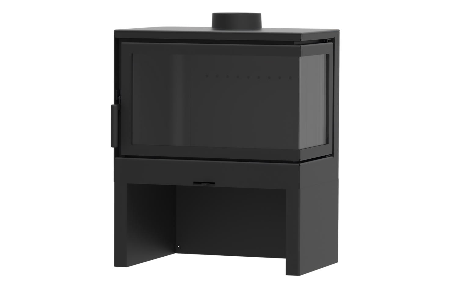 Black finish wood burning stove Dorako sto M 14 Right corner fireplace.
Cast iron freestanding Wood burning close combustion fireplace with Two-Sided Viewing. The Corner Two-Sided wood stove brings an unused space to life, either left- or right-facing. It is a nove
Dorako sto M 14 R is similar to Montigo DIVINE Multi Corner Gas Fireplace | H38CL/CR, Majestic Trilliant 30 Freestanding Direct Vent Gas Fireplace - TRILLIANT30, Napoleon Wood Stove 1450 Independence